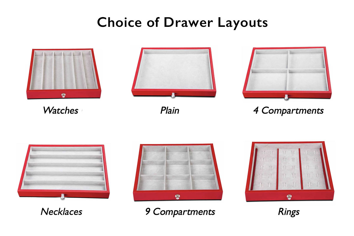 Brixia Uno Drawer Layouts