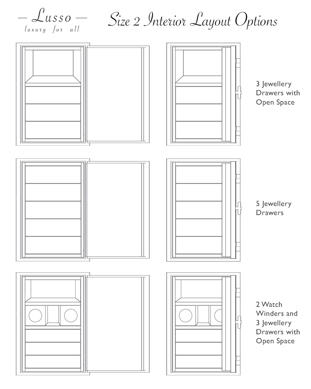 Burton Lusso Interior Layout Options Size 2