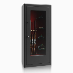 Krystal Gun Display Safe G1 7 guns cabinet and Shelves 1