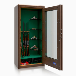 Krystal Gun Display Safe G1 7 guns cabinet and Shelves 9