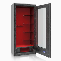 Krystal Gun Display Safe G1 7 guns cabinet and Shelves 13