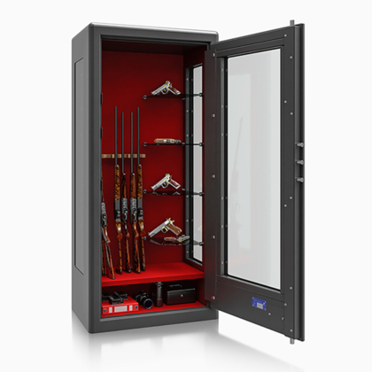 Krystal Gun Glass Display Safes G0