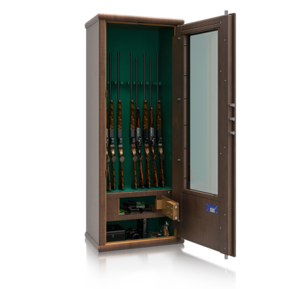 Krystal Gun Glass Display Safes S2